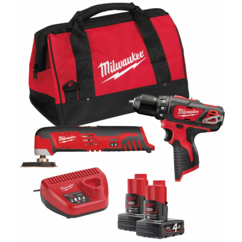 Набор инструментов Milwaukee M12 ВPP2D-402В (Li-Ion 4Ач) – №1