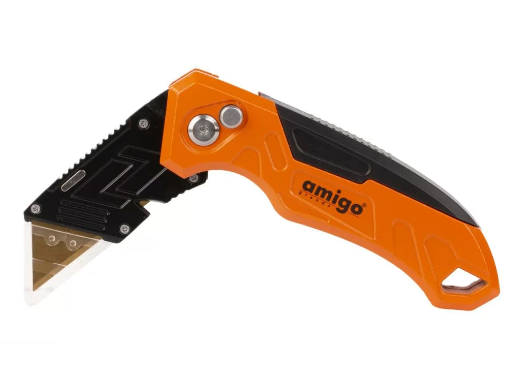 Нож монтажный Amigo с трапециевидным лезвием (77201) – фото №1 Нож монтажный Amigo с трапециевидным лезвием (77201) – №1