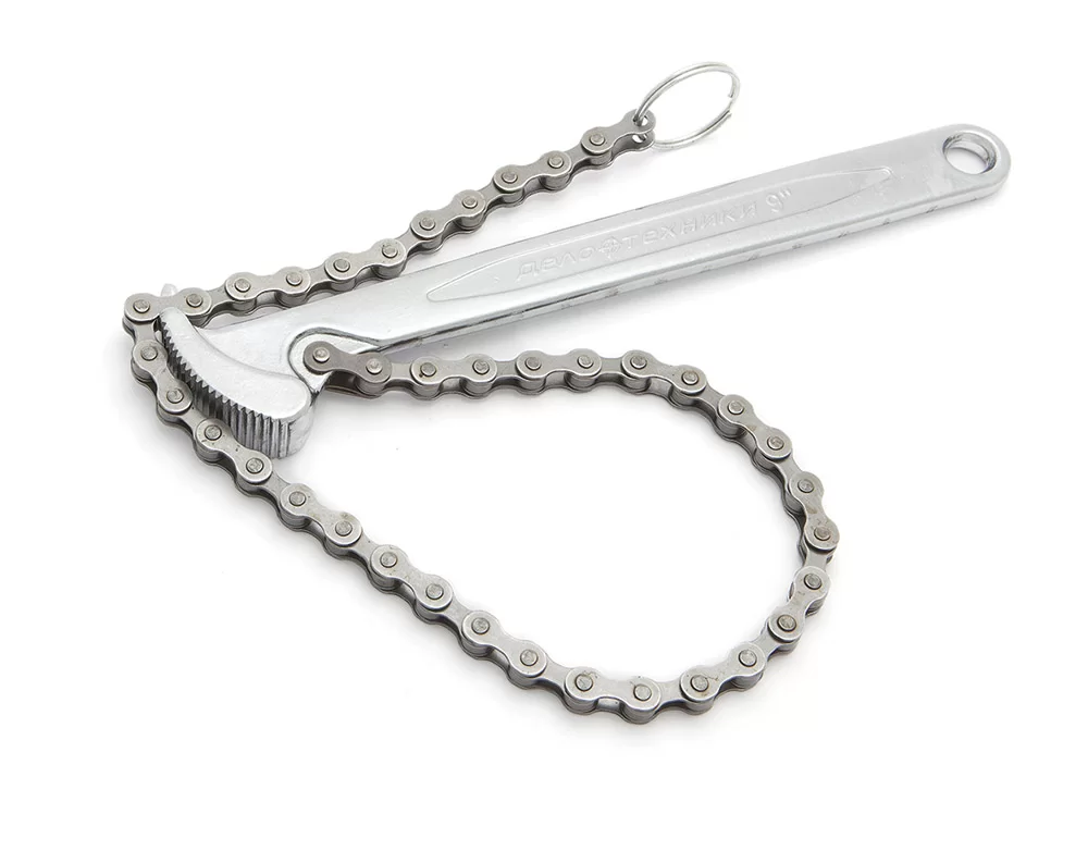 Съемник масляных фильтров Дело Техники Ø30 -160 мм, цепной – №1