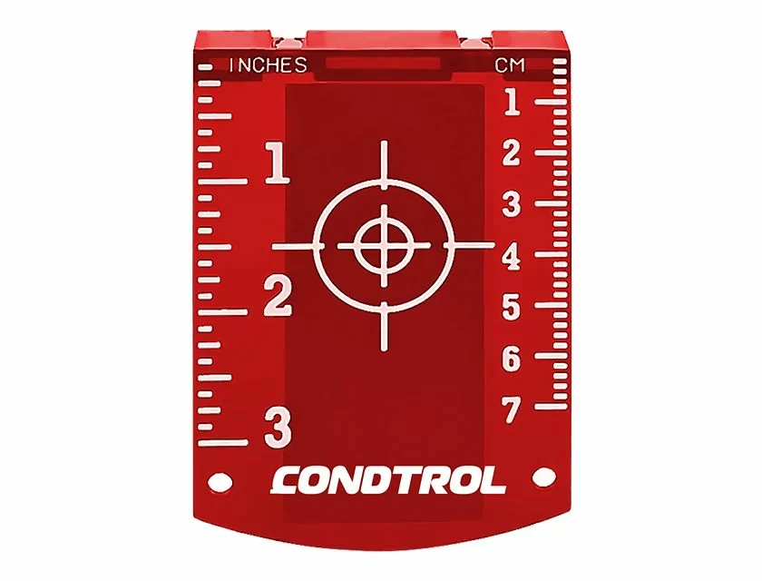 Мишень магнитная для нивелира Condtrol красная – №1
