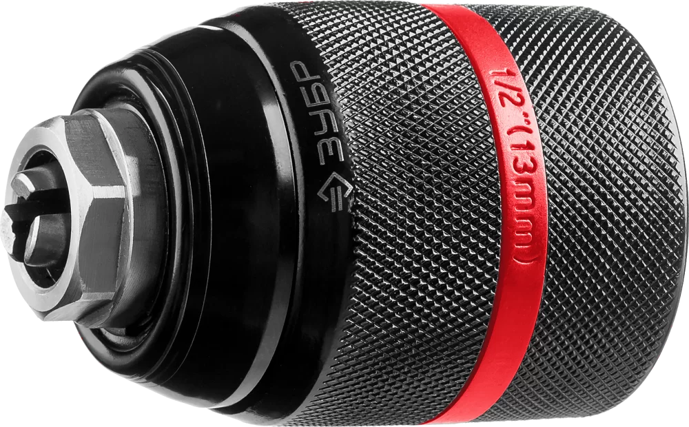 Патрон сверлильный быстрозажимной Зубр Профессионал 1/2" 2-13 мм – фото №1 Патрон сверлильный быстрозажимной Зубр Профессионал 1/2" 2-13 мм – №1