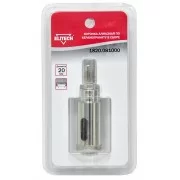 Фото товара «Коронка алмазная Elitech 20 мм по керамограниту в сборе с центрирующим сверлом»