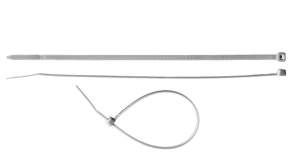 Стяжки нейлоновые Зубр КС-Б1 4,5х250 мм белые (100 шт) – №1