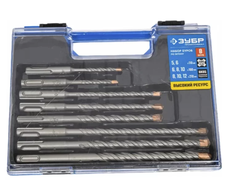 Набор буров SDS+ Зубр Профессионал (8 шт) – №1