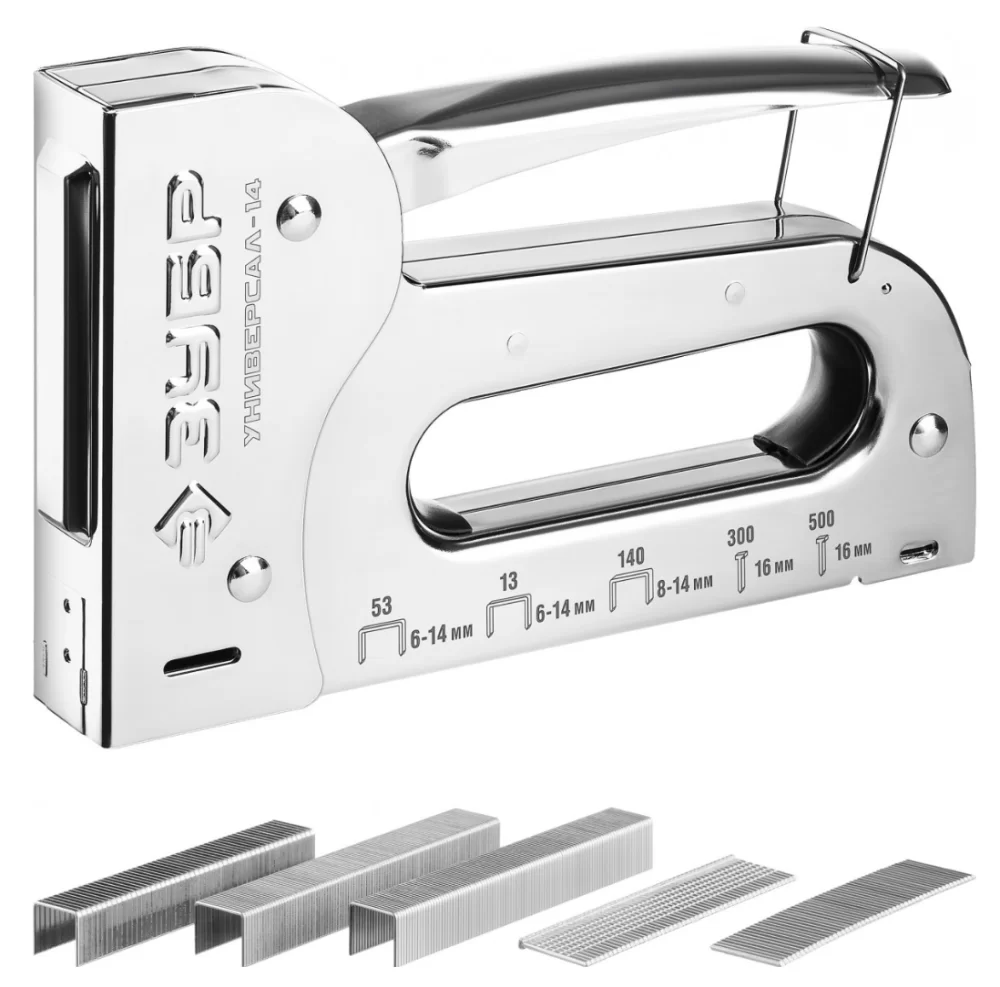 Степлер металлический Зубр Универсал-14 6-в-1 (31527) – фото №1 Степлер металлический Зубр Универсал-14 6-в-1 (31527) – №1