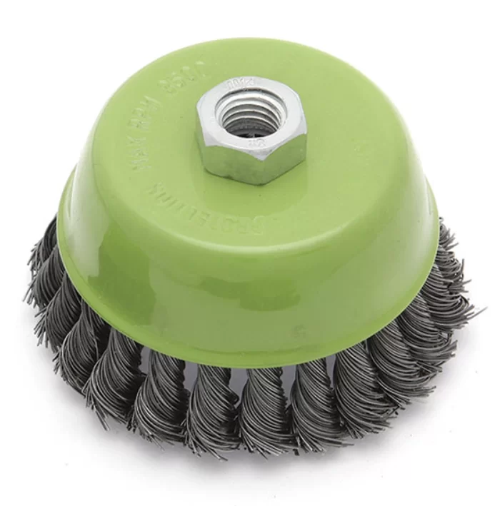 Щётка для УШМ Дело Техники 100 мм крученая чашка – №1