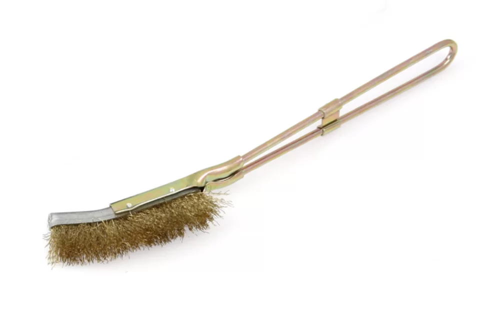 Щётка с металлической рукояткой Дело Техники, латунная щетина – №1