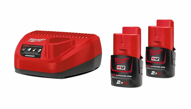 Энергокомплект Milwaukee M12 NRG-202 (Li-Ion 2Ач + з/у) – №1