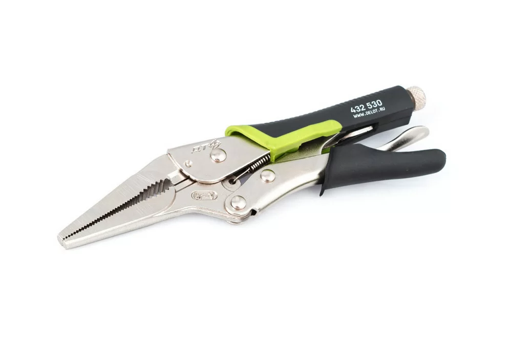 Зажим с фиксацией с удлинённым захватом Дело Техники 230 мм – фото №1 Зажим с фиксацией с удлинённым захватом Дело Техники 230 мм – №1