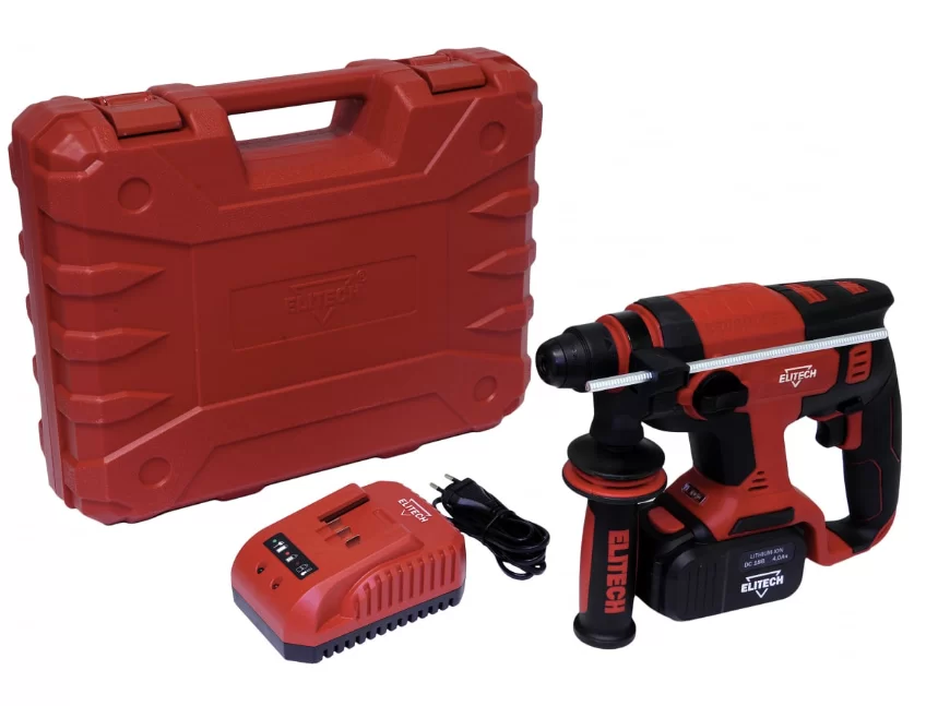 Аккумуляторный перфоратор Elitech ПА 18БЛМ (1х4,0 Ач) – фото №1 Аккумуляторный перфоратор Elitech ПА 18БЛМ (1х4,0 Ач) – №1