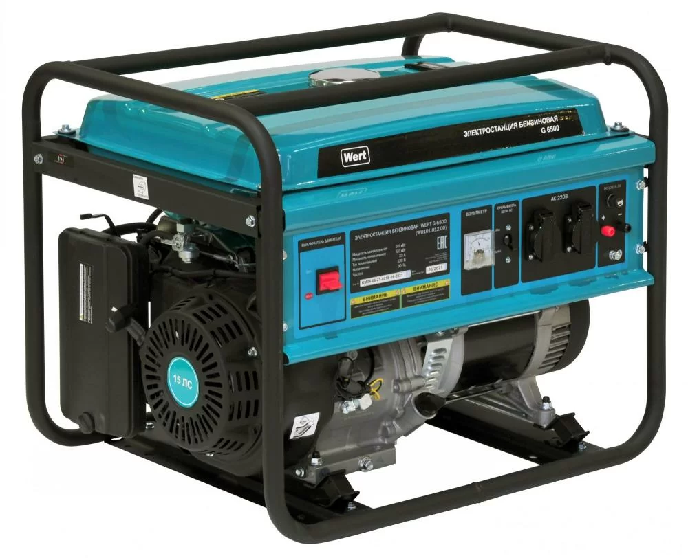 Генератор бензиновый Wert G 6500D – №1