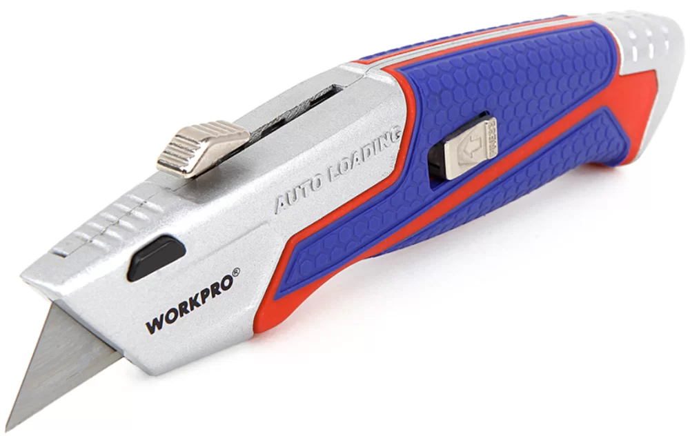 Нож выдвижной WORKPRO с автозагрузкой (WP213012) – №1