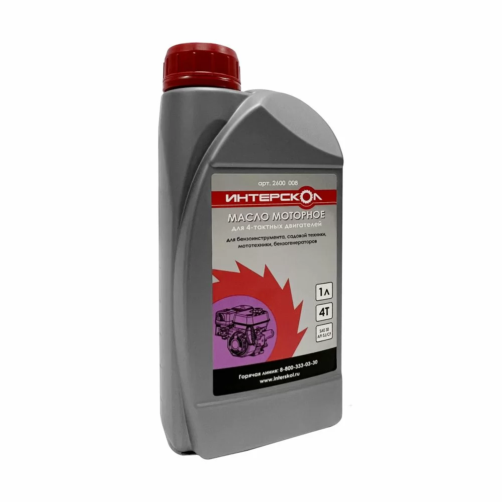 Масло для 4-х тактного двигателя Интерскол 1 л минеральное – №1