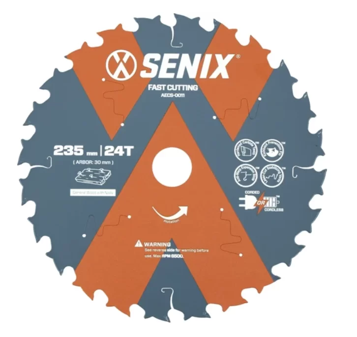 Диск пильный Senix 235 мм х 30 мм 24Т по дереву – фото №1 Диск пильный Senix 235 мм х 30 мм 24Т по дереву – №1