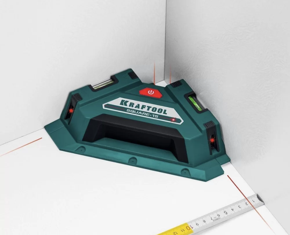 Лазерный угольник для кафеля Kraftool Square-15 (34705) – фото №6 Лазерный угольник для кафеля Kraftool Square-15 (34705) – №6