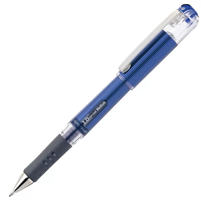 Ручка гелевая Pentel Hybrid Gel Grip DX 1,0 мм, синяя – фото №1 Ручка гелевая Pentel Hybrid Gel Grip DX 1,0 мм, синяя – №1