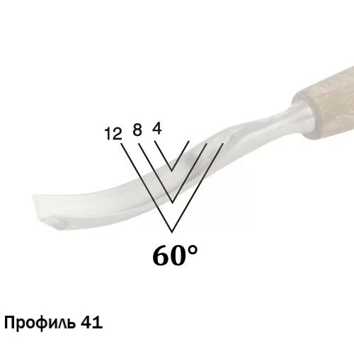 Резец острый Narex Profi 8 мм профиль 41 (827808) №1