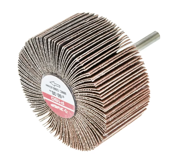 Диск шлифовальный лепестковый Зубр 60х30х6 мм P180 на шпильке – №1