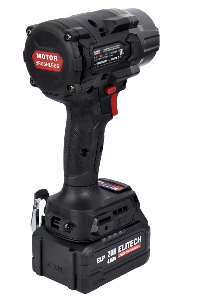 Аккумуляторный гайковерт Elitech HD CW 2009SL (2х4,0 Ач) (E2201.059.02) №2