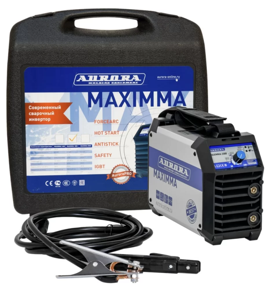 Сварочный инвертор Aurora Maximma 1600 с аксессуарами в кейсе – №1