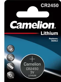 Товар «Батарейка Camelion CR2450 BL-1 (1 шт)» Фото товара «Батарейка Camelion CR2450 BL-1 (1 шт)»