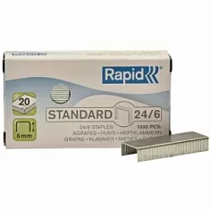 Вы смотрели Скобы для степлера Rapid 24/6 мм (2000 шт)