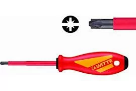 Фото товара «Отвертка крестовая Witte Maxx Slim Modul PZ 2/Sl 6 х100 мм диэлектрическая»