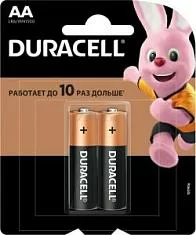 Вы смотрели Батарейки Duracell Basic AA LR6 CN алкалиновые (2 шт)