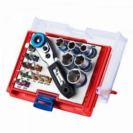 Товар «Набор бит и торцевых головок 1/4" Мастак (20 шт)» Фото товара «Набор бит и торцевых головок 1/4" Мастак (20 шт)»