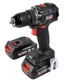 Фото товара «Аккумуляторная дрель-шуруповерт Elitech HD CD 20SL2 (2х2,0 Ач) (E2201.040.01)»