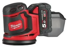 Фото товара «Аккумуляторная эксцентриковая шлифовальная машина Milwaukee M18 BOS125-502B (Li-Ion 5Ач)»