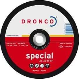 Фото товара «Диск шлифовальный по металлу Dronco Special AS 30 R-BF 150х22,23 мм »