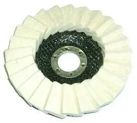 Фото товара «Диск лепестковый Skrab 125х6х22,2 мм войлочный для полировки»