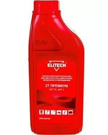 Товар «Масло для 2-х тактного двигателя Elitech 1 л полусинтетическое» Фото товара «Масло для 2-х тактного двигателя Elitech 1 л полусинтетическое»