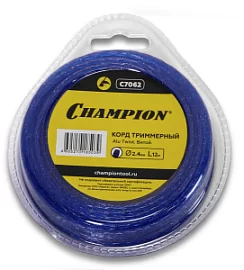 Товар «Леска для триммера Champion Alu Twist 2,4 мм/12 м витая» Фото товара «Леска для триммера Champion Alu Twist 2,4 мм/12 м витая»