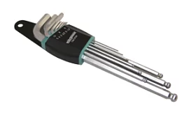 Фото товара «Набор ключей шестигранных WhirlPower 1,5-10 мм удлиненных с шаром (9 шт) (158-0709)»