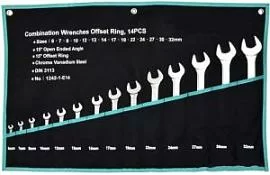 Фото товара «Набор ключей комбинированных VIP-Tool 6-32 мм в планшете (14 шт)»