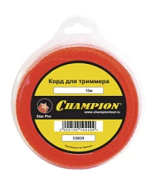 Товар «Леска для триммера Champion Star Pro 2,0 мм/15 м звезда» Фото товара «Леска для триммера Champion Star Pro 2,0 мм/15 м звезда»