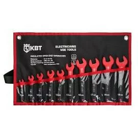 Фото товара «Набор ключей рожковых КВТ Профи НИИ-10 диэлектрических (10 шт)»