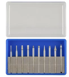 Фото товара «Набор алмазных мини-насадок для гравера Зубр d3 мм, Р150-180 (10 шт)»