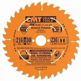 Фото товара «Диск пильный CMT 216X30X1,8/1,2 -5° 10° ATB + 8° SHEAR Z=36»