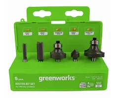 Вы смотрели Набор фрез Greenworks 6,35 мм (5 шт) 