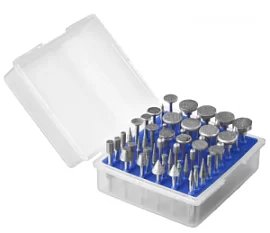 Фото товара «Набор алмазных борфрез для гравера Зубр d3 мм, Р180 (50 шт) (33383-H50)»