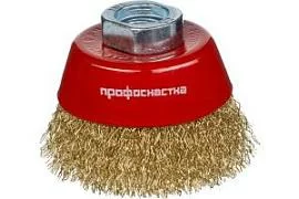 Товар «Корщетка для УШМ ПрофОснастка Эксперт №801 60 мм х М14, чашка » Фото товара «Корщетка для УШМ ПрофОснастка Эксперт №801 60 мм х М14, чашка »