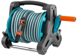 Фото товара «Шланг на катушке Gardena Classic 10 с комплектом фитингов»
