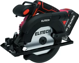 Фото товара «Аккумуляторная циркулярная пила Elitech ПДА 2055БЛ (1х4,0 Ач) (E2206.030.01)»