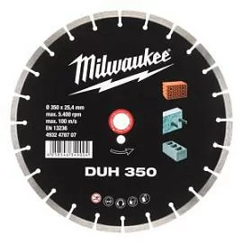 Фото товара «Диск алмазный Milwaukee DUH 350х25,4 мм»