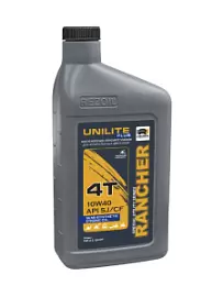 Фото товара «Масло для 4-х тактного двигателя Rezoil Rancher Unlite Plus 10W40 API SJ/CF/0,94 л полусинтетическое»