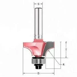 Фото товара «Фреза кромочная радиусная Procut 15,88x12,7x46 мм S=8 Z=2 R=1.6 с нижним подшипником»