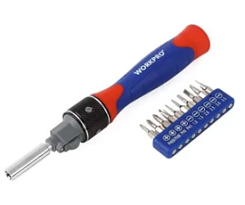 Товар «Отвертка с набором бит WORKPRO Double Drive (12 шт) (WP221051)» Фото товара «Отвертка с набором бит WORKPRO Double Drive (12 шт) (WP221051)»